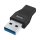 hama Adapter USB-A auf USB-C schwarz
