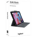 Logitech Slim Folio Case mit integrierter Bluetooth-Tastatur schwarz