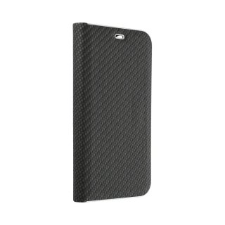 Luna Carbon Book Black für Apple iPhone 14 Plus