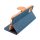 Canvas Book Case Dunkelblau für Samsung Galaxy A23 5G