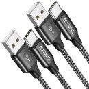 USB to Type-C Datenkabel 3m Black