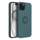 Forcell Silicone Ring Case grün für Apple iPhone 15 Plus