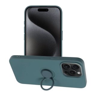 Forcell Silicone Ring Case grün für Apple iPhone 15 Pro Max