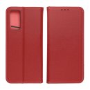 Leather Smart Pro Book Case Red für Apple iPhone 15 Plus