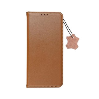 Leather Smart Pro Book Case Brown für Apple iPhone 15 Plus