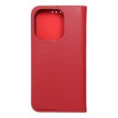 Leather Smart Pro Book Case red für Apple iPhone 15 Pro