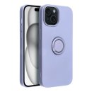 Forcell Silicone Ring Case violett für Apple iPhone 15 Pro