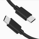 USB-C auf USB-C 2.0 Kabel schwarz 1m (2A)