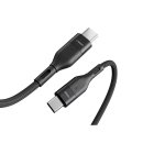 VEGER USB-C auf USB-C SuperCharge Kabel schwarz 1,2m (3A)