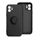 Forcell Silicone Ring Case schwarz für Apple iPhone 11